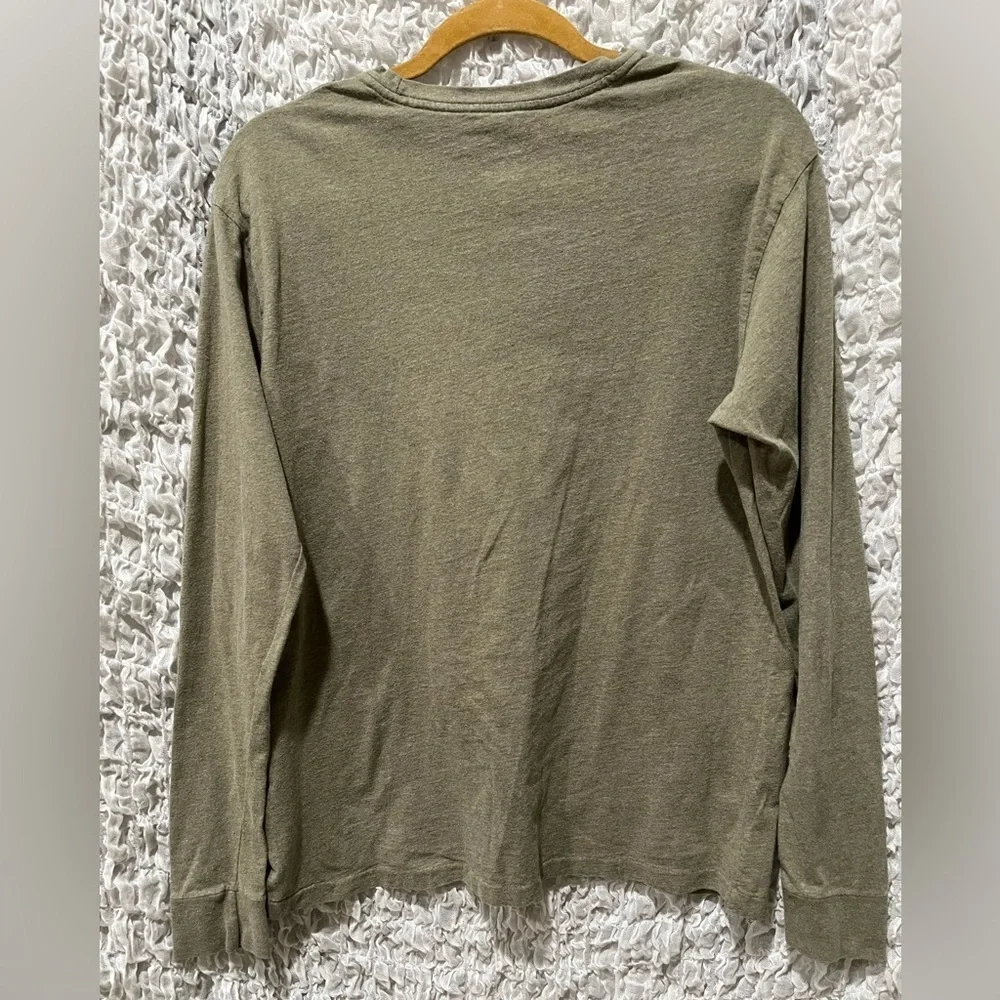 Polo Ralph Lauren OLIVE GREEN CREWNECK Cotton TEE Shirt, MEN SIZE S